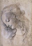 LEONARDO da Vinci Woman portrait France oil painting artist